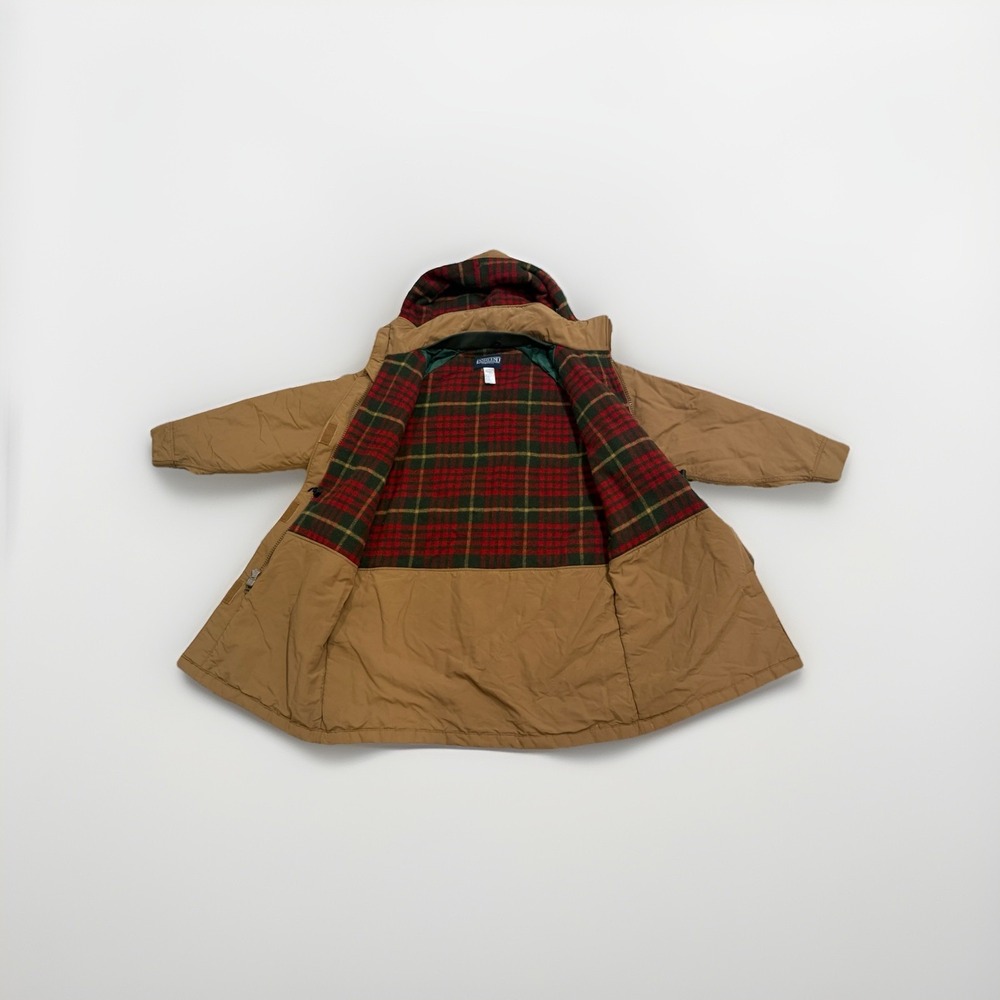 VTG Mint Lands' End Insulated Parka Field Coat L USA Wool Barn‎ Heritage Outdoor